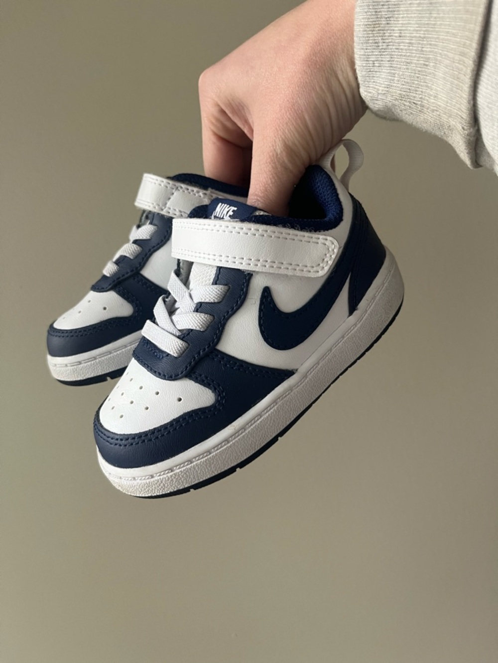 Nike Kids Low Top Sneakers - Navy & White